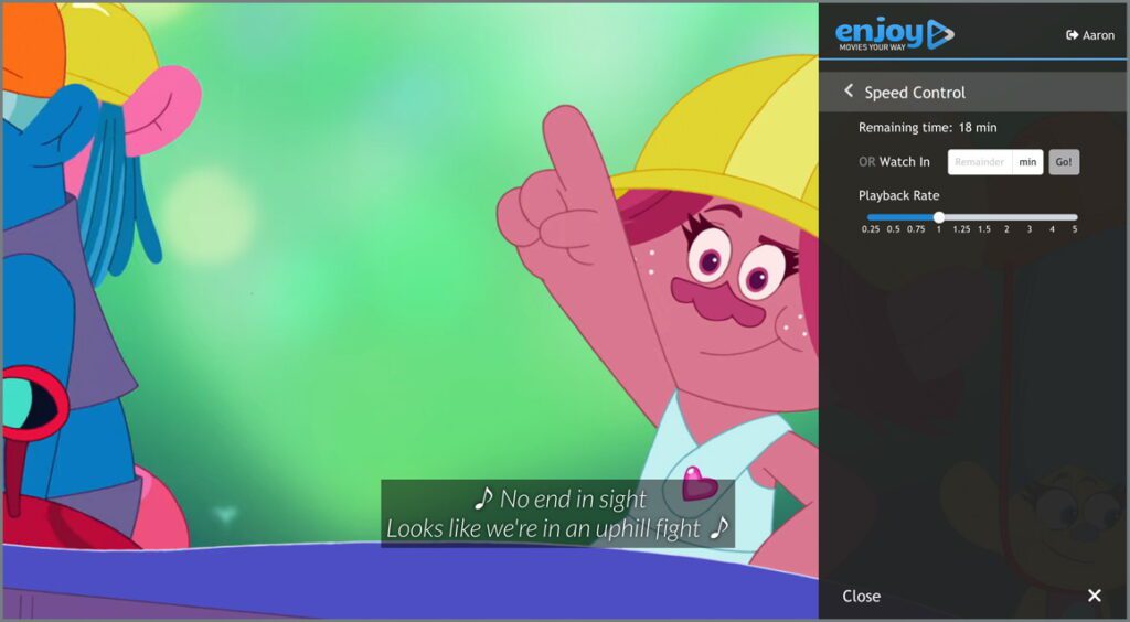 Enjoy filters using the Trolls animated series as an example of Playback Speed Control.
